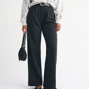 Curve Love A&F Sloane Tailored Wide Leg Pant